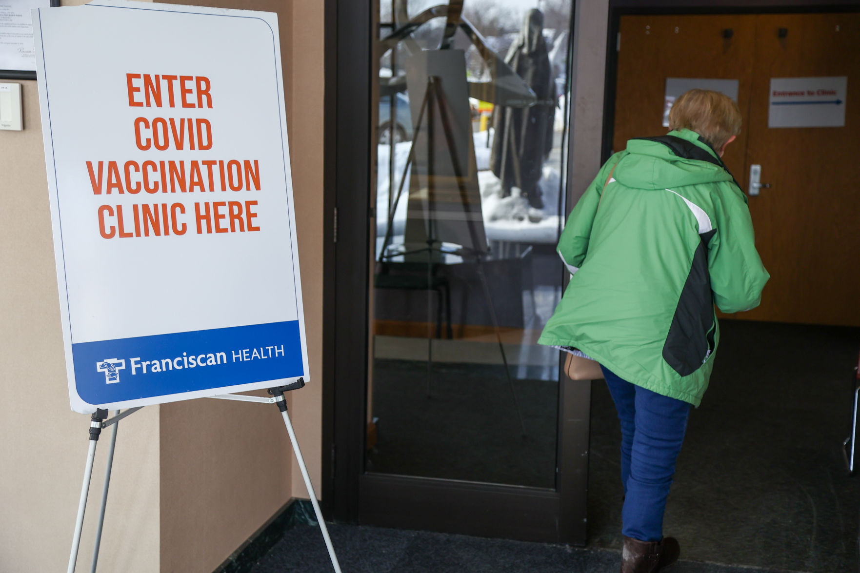 Vaccinations at Marian Education Center vaccine clinic